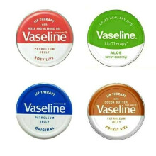 (ORIGINAL) 2 PCS VASELINE LIP THERAPY 20G POCKET BALM SOFTENS SOOTHES DRY CHAPPED LIPS MOISTURISER