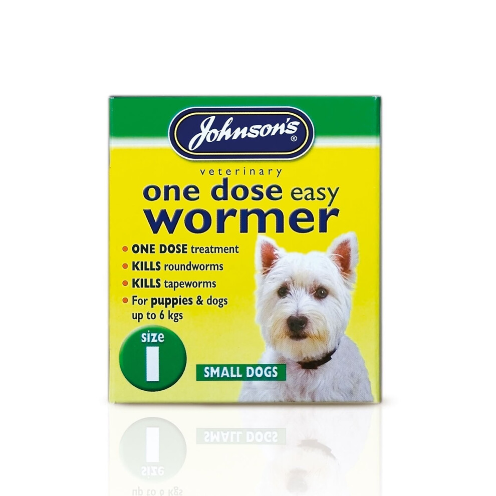 Johnsons Veterinary 1 One Dose Easy Dog Wormer