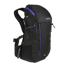 (One Size, Black/Surfspray Blue) Regatta Blackfell III 25L Rucksack