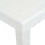 VidaXL vidaXL Garden Table White 150x90x72cm Plastic Rattan Look Outdoor Furniture 4