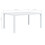 VidaXL vidaXL Garden Table White 150x90x72cm Plastic Rattan Look Outdoor Furniture 5