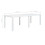 VidaXL vidaXL Garden Table White 220x90x72cm Plastic Rattan Look Outdoor Furniture 5