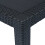 VidaXL vidaXL Gartentisch Anthrazit 79x79x72 cm Kunststoff Rattan-Optik 3