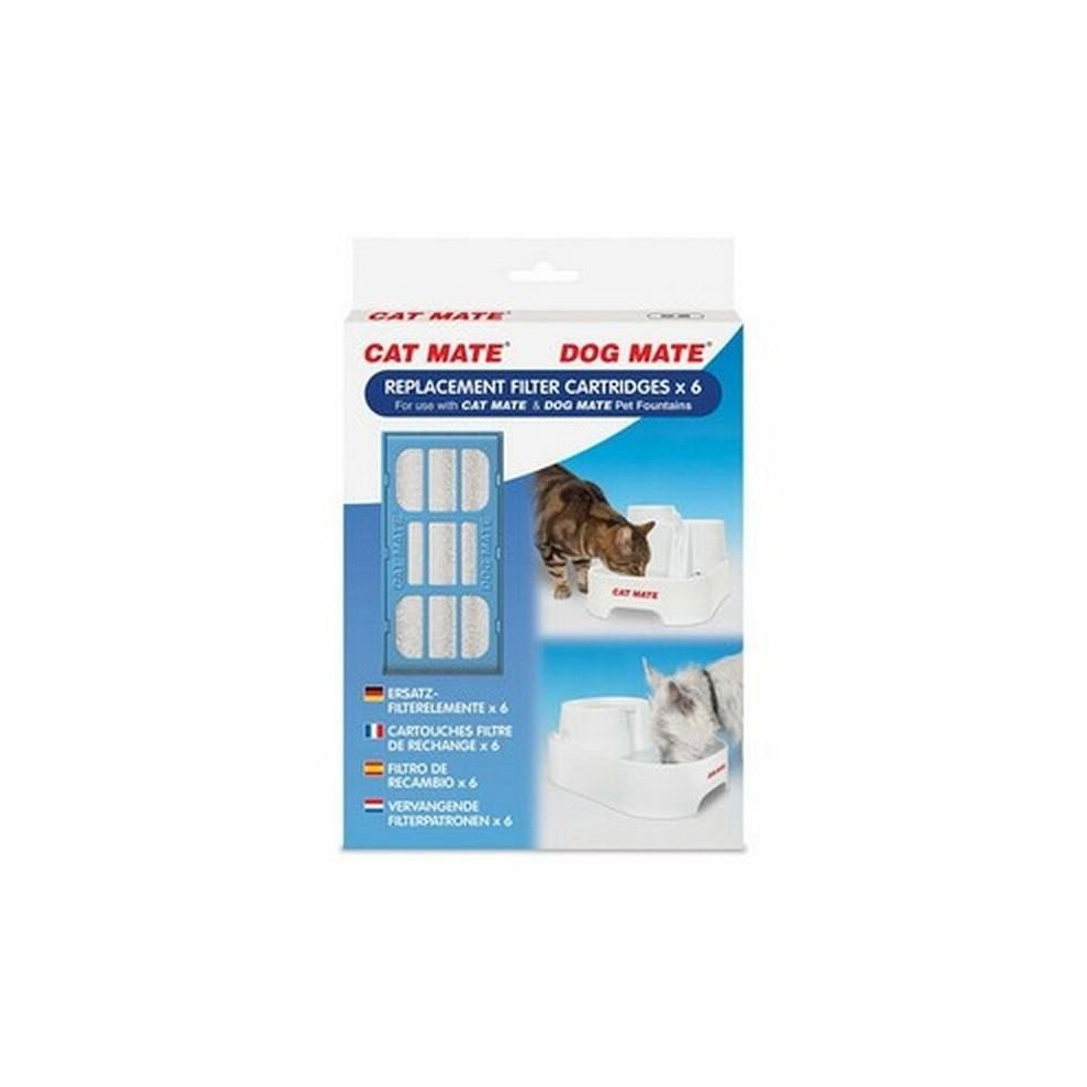 Pet Mate Water Fountain Replacement Filter Cartridge (Pack Of 6)