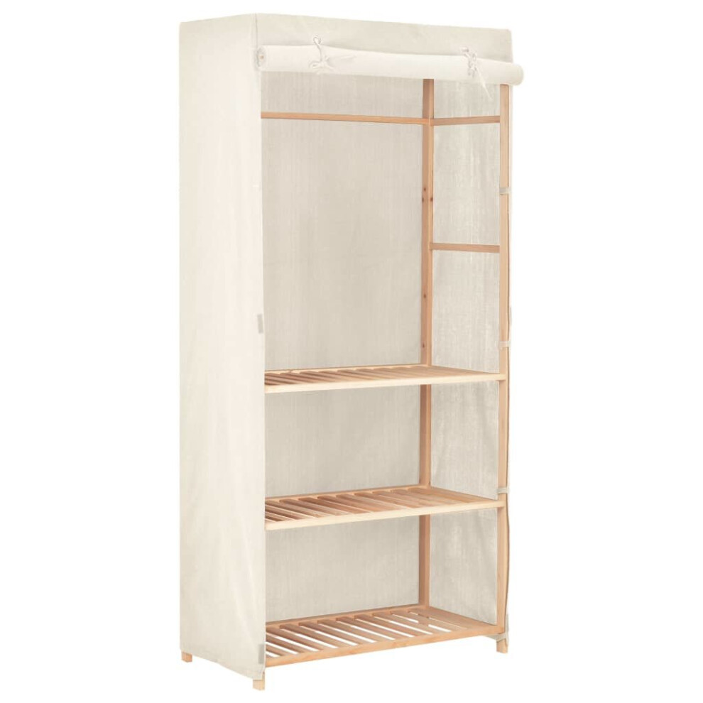 Vidaxl 3-Tier Clothes Wardrobe 79X40x170cm Closet Storage Organiser Cabinet