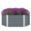 VidaXL vidaXL Galvanised Steel Raised Planter | Hexagonal Flower Bed 2