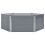 VidaXL vidaXL Galvanised Steel Raised Planter | Hexagonal Flower Bed 1