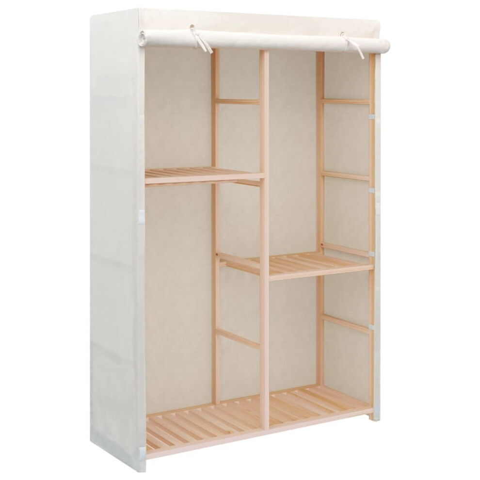 Vidaxl 3-Tier Clothes Wardrobe 110X40x170cm Closet Storage Organiser Cabinet
