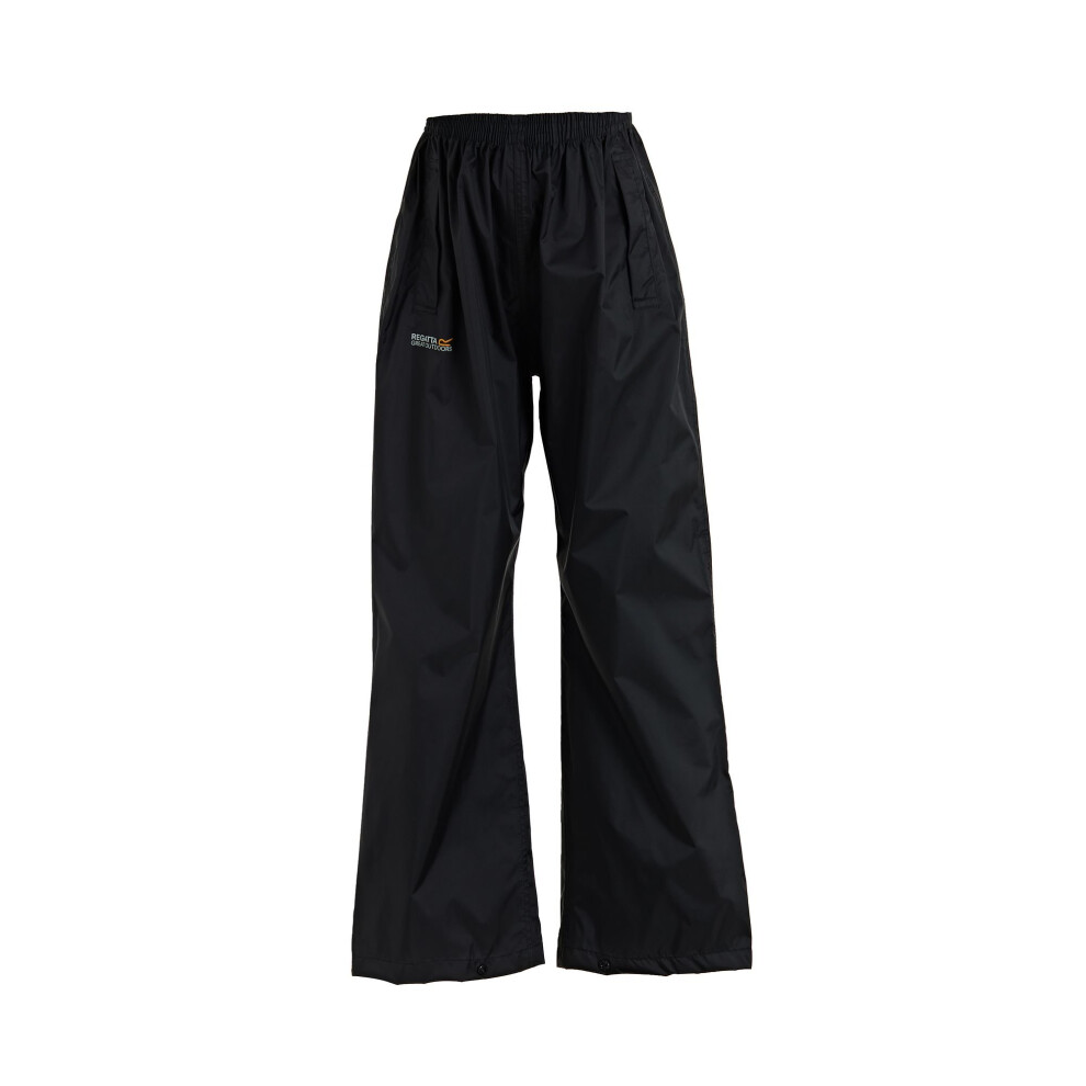 Regatta (13 Years, ) Great Outdoors Kids Boys Adventure Tech Pack It Waterproof Overtrousers Black