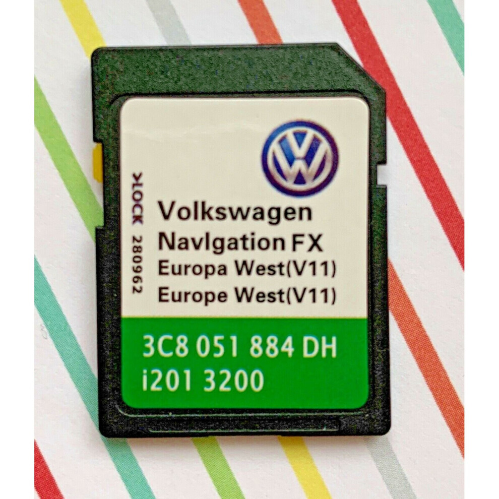 2020 VW VOLKSWAGEN V11 FX RNS310 SD Card Sat Nav Map Navigation Europe