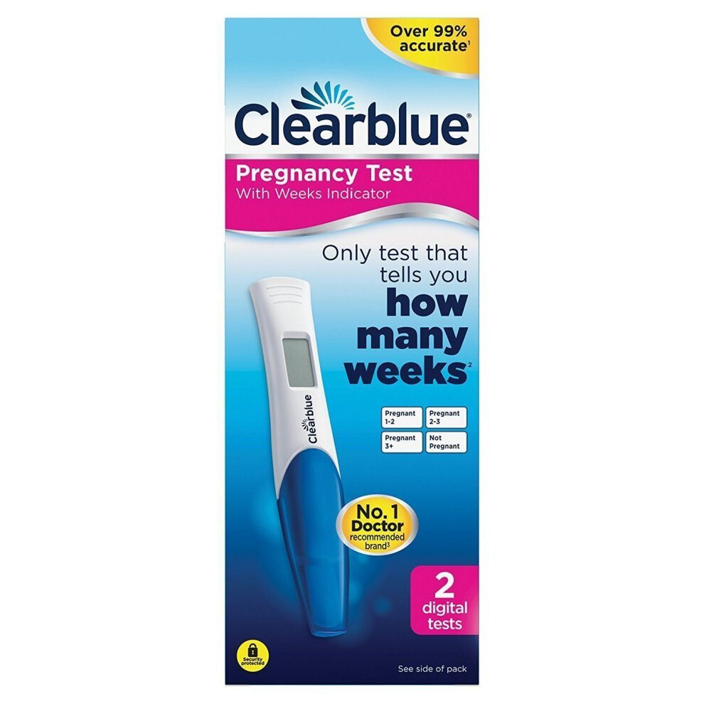 2pk Clearblue Digital Pregnancy Test With Weeks Indicator