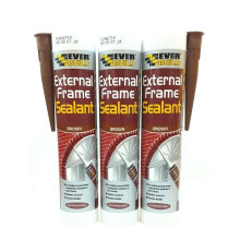 3 PCS EVERBUILD EXTERNAL FRAME SEALANT BROWN 290ML WINDOW DOOR FLEXIBLE TIMBER METAL