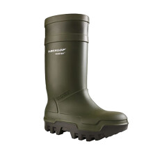 (12 UK, Green) Dunlop Adults Unisex Purofort Thermo Plus Full Safety Wellies