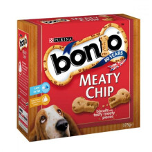 Bonios Meaty Chips Dog Treats - Bone-Shaped Biscuits, Supports Teeth, Gums, Skin & Coat, Low Fat