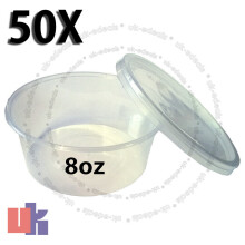 50X Containers for baby food & multi use storage strong round pots