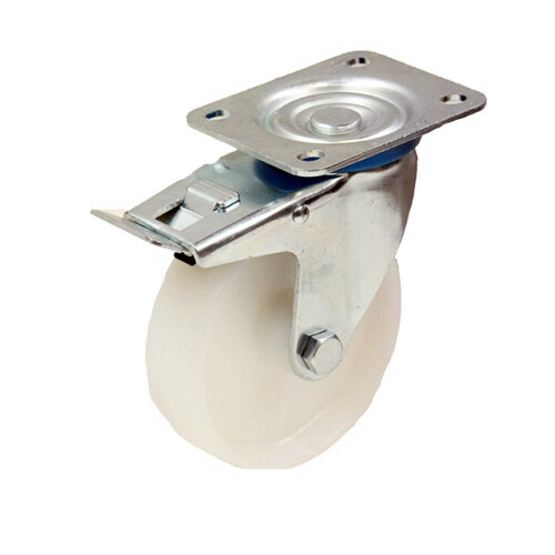 Parnells Rodízios de nylon de 150mm e 6" - rodízios giratórios e com freio de 300kg cada - conjunto de 4 1