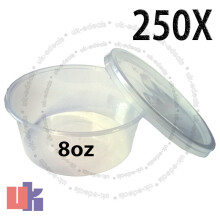 250 Containers for baby food & multi use storage strong round pots
