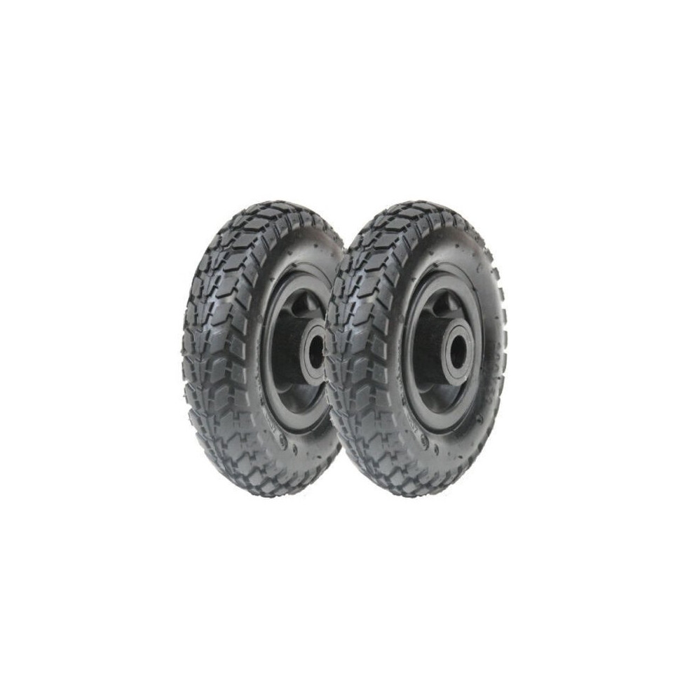 Pumped pneumatic wheels, 8" 200x50mm, roller bearings, set of 2