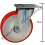 Parnells 200 mm nylon polyuréthane 2 à 2 positions fixes : 300 kg - ensemble de 4 2