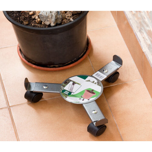 GEEZY Plant Caddy Stand on Wheels Extendable Trolley Large Heavy Duty
