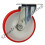 Parnells Castors 200 mm en polyuréthane nylon 2 pivots et 2 freins 300 kg - ensemble de 4 4