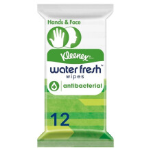 Kleenex Water Fresh Antibacterial Wipes - 12 Wipes