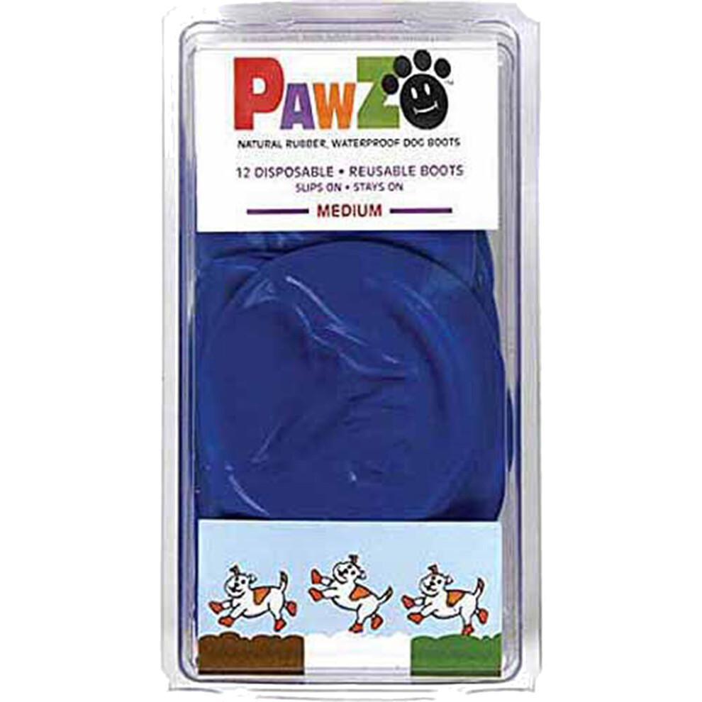 Pawz (Xl, Colou - May Vary) Rubber Dog Boots (Pack Of 12) Red