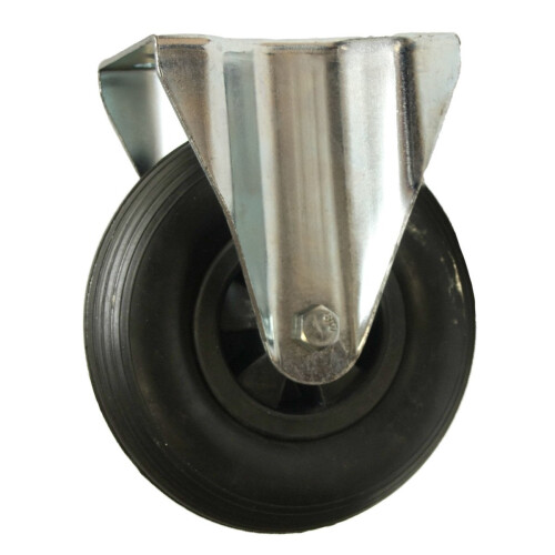 Parnells Roulettes fixes 8" 200mm anti-perforation 200x50mm à plat libre - jeu de 4 1