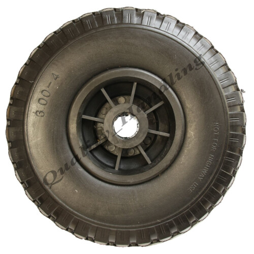 Parnells 10" 260x85mm puncture proof, flat free wheel, 25mm roller bearing 2