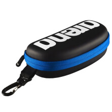 ARENA Estojo de Óculos de Natação para Nadadores, Capa Rígida com Clip para Mochilas, Preto/Branco/Royal