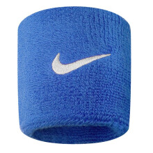 (One Size, Blue/White) Nike Swoosh Wristband
