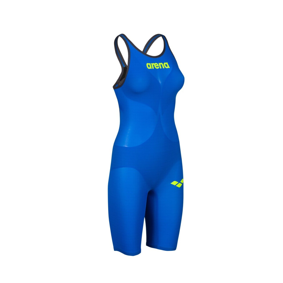 (24, Blue/Grey/Yellow) Arena Carbon Air2 Kneesuit Competition Swimwear