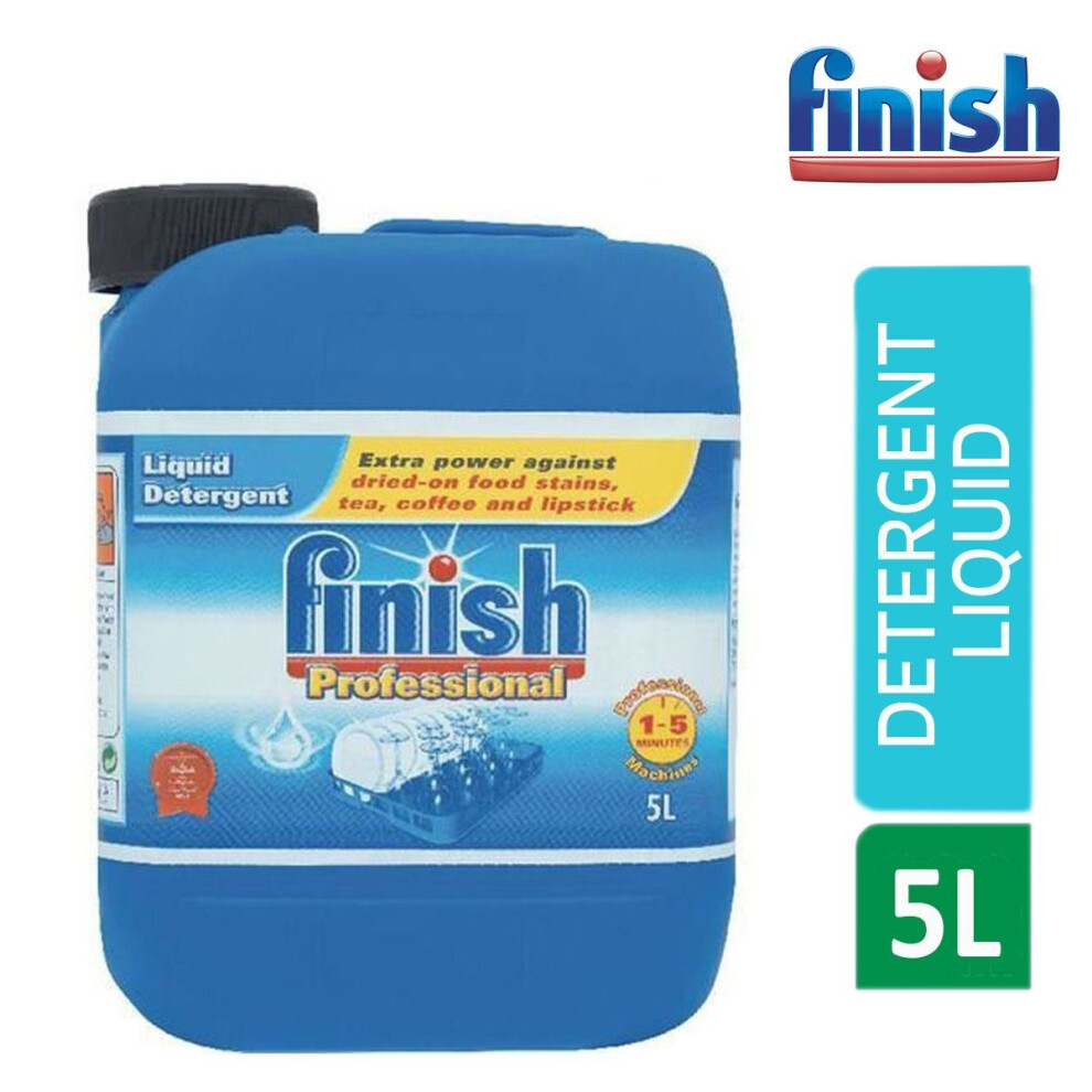 Finish Professional Original Extra Power On Stains Liquid Detergent 1 x 5L