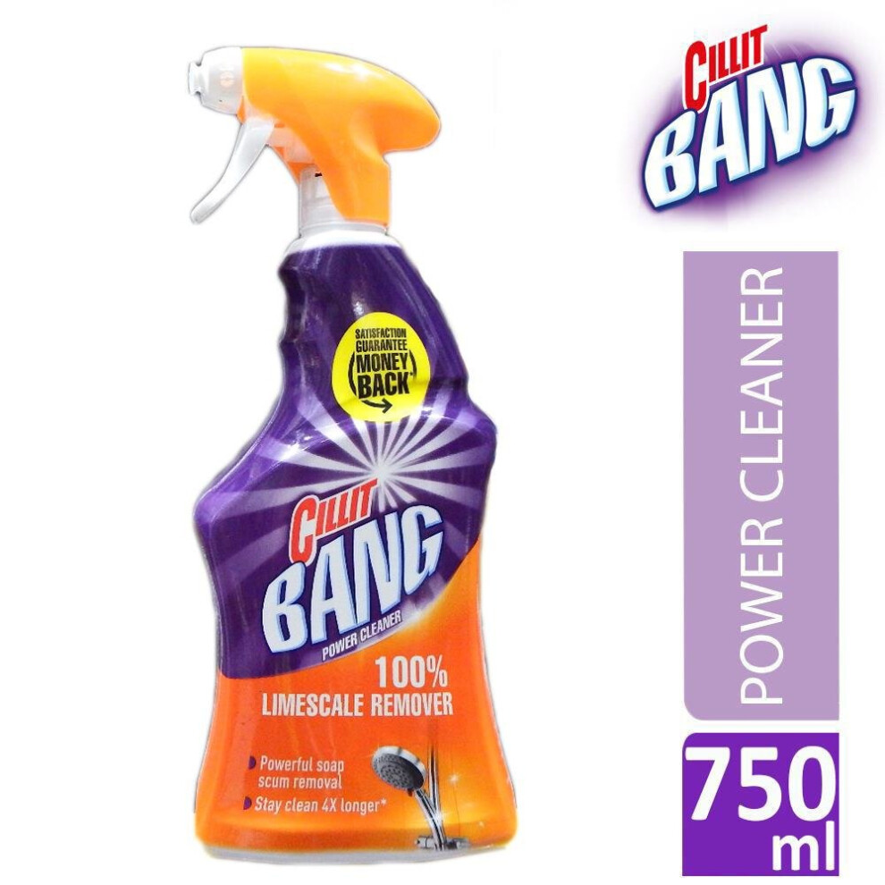 Cillit Bang Limescale & Grime Spray Power Cleaner 750Ml Ideal For Many Surfaces