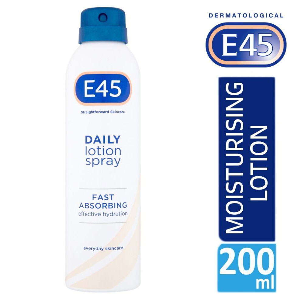 E45 Straightforward Skincare Daily Lotion Spray 200ml For Dry &Sensitive Skin