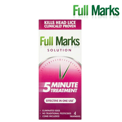 Full Marks Solution Kills Head Lice Clinically Proven 4 Treatments 200 ml 2