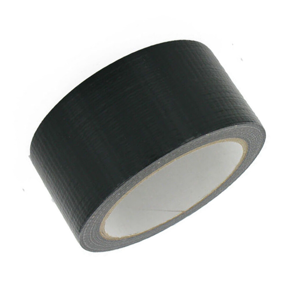 HEAVY DUTY BLACK Gaffa Gaffer Cloth Duck Tape 48mmx50m Weatherproof