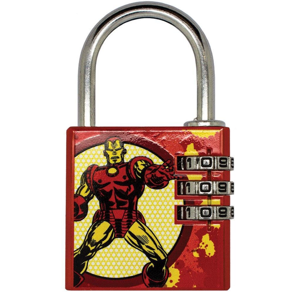 Marvel Comics Iron Man Brass Padlock