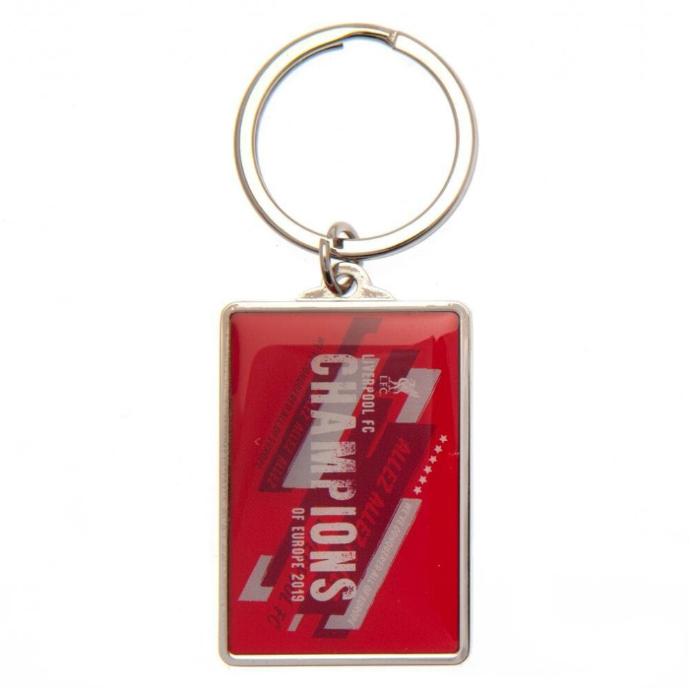 Liverpool Fc Champions Of Europe Keyring Red
