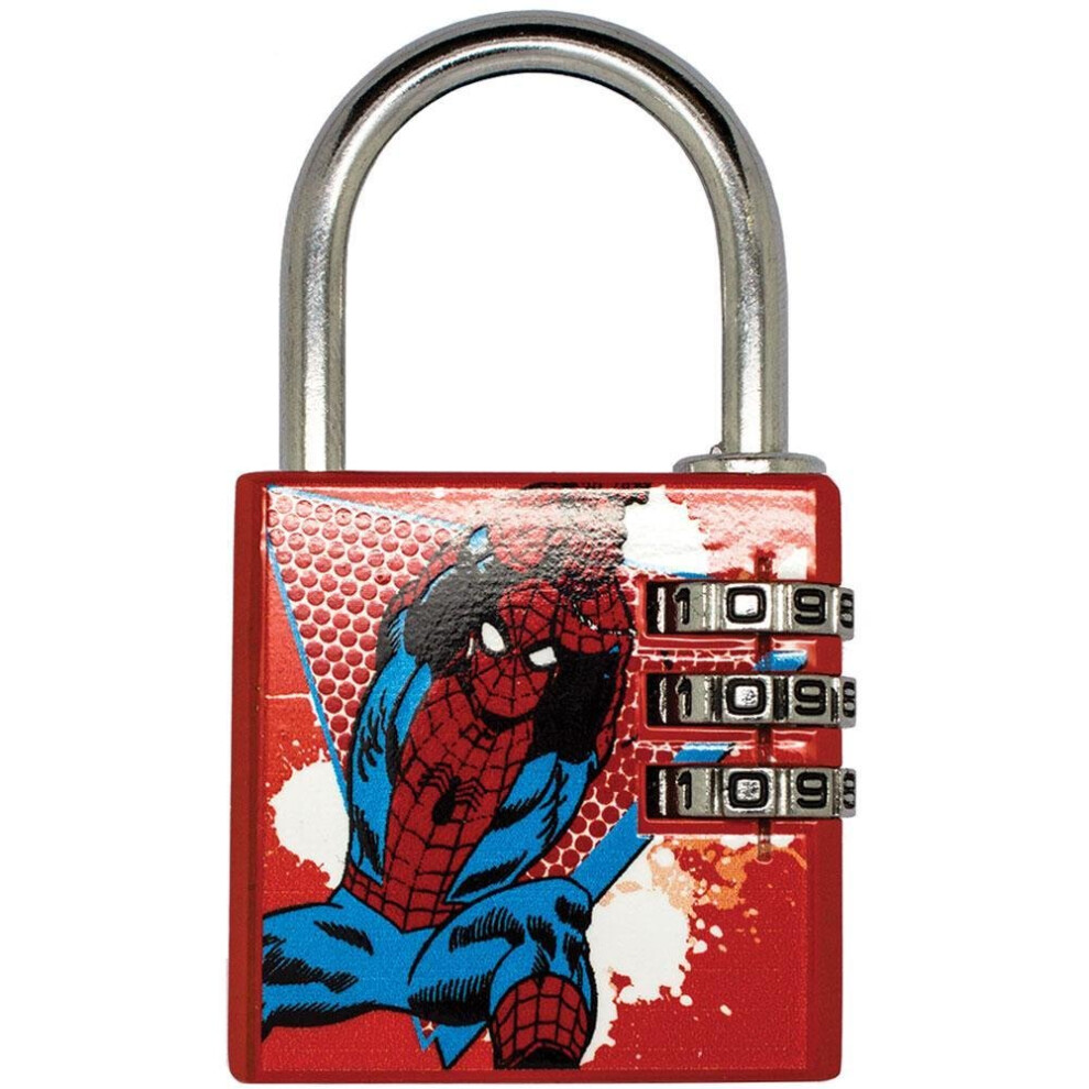 Marvel Comics Spider-Man Brass Padlock