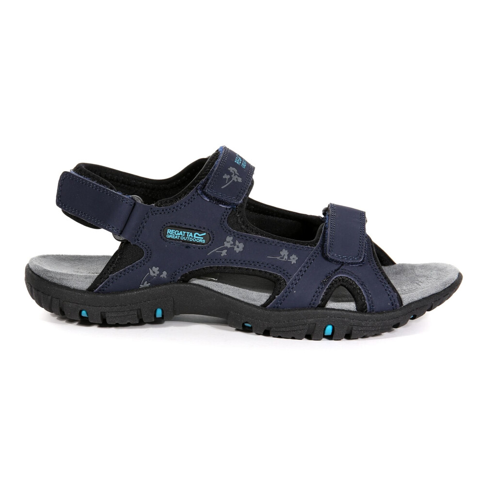 Regatta (4 Uk, Navy/Black) Womens/Ladies Haris Sandals Black