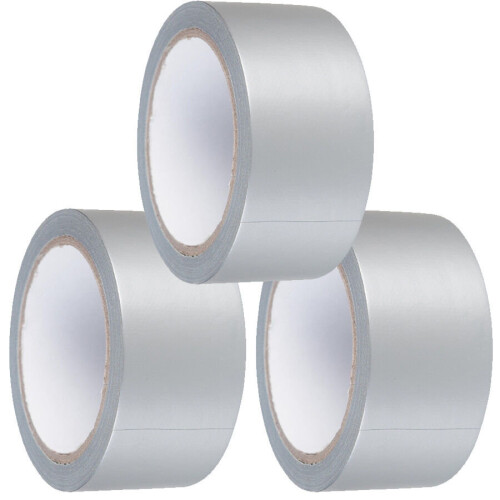 3 X STRONG SILVER Gaffa Gaffer Cloth Duck Duct Tape Weatherproof 1