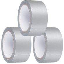 3 X STRONG SILVER Gaffa Gaffer Cloth Duck Duct Tape Weatherproof