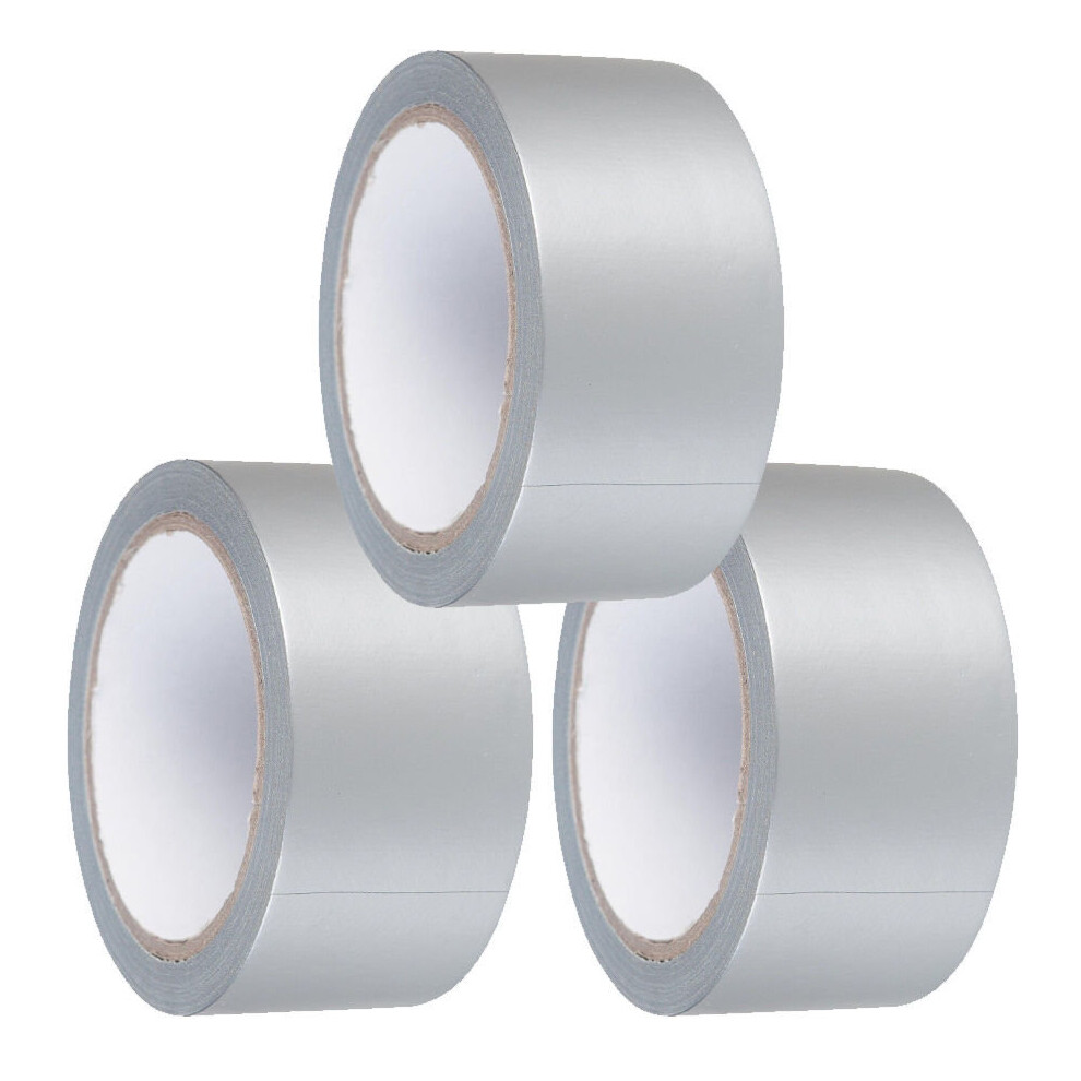 3 X Strong Silver Gaffa Gaffer Cloth Duck Duct Tape Weatherproof 5055887180869