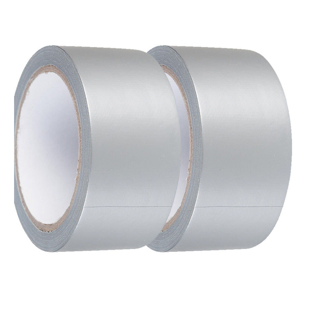 2 X Strong Silver Gaffa Gaffer Cloth Duck Duct Tape Weatherproof 5055887180852