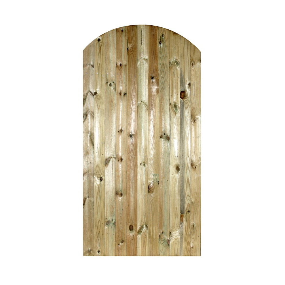 (750mm Wide X 1800mm High) Carlton Wooden Bow Top Garden Gate Treated Timber