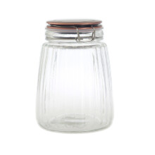 1500ML Copper Clip Top Food Cereal Rice Preserving Glass Jar Storage Canister