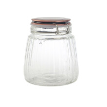 1000ML Copper Clip Top Tea Coffee Sugar Preserving Glass Jar Storage Canister