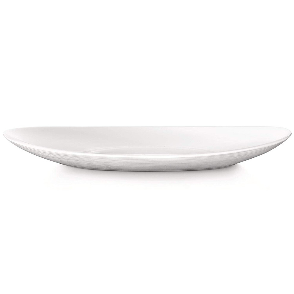 Bormioli Rocco Prometeo 32Cm Oval Steak Plate Dining Serving Platter Home Tableware White