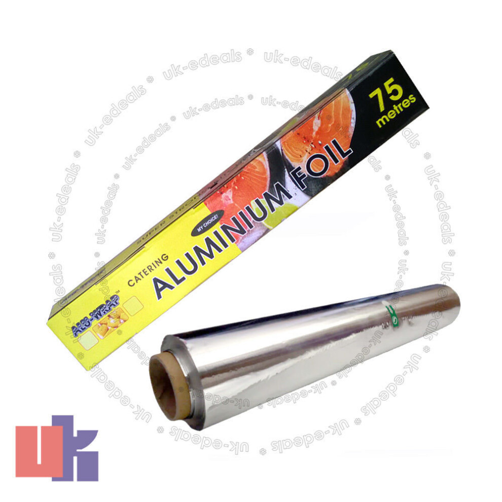 KITCHEN TIN FOIL ALUMINIUM ROLL CATERING WRAPPING CHICKEN STRONG